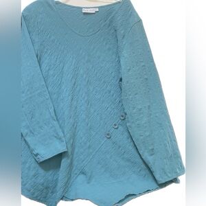 Habitat Clothes To Live In Women’s Blue Long Sleeve Shirt With Buttons XL